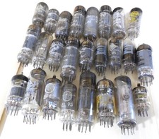 Lot of 25 vintage European tubes! Untested......