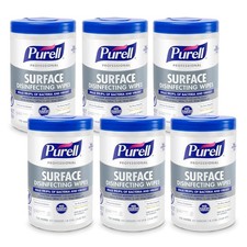Pack of 6 Surface Disinfecting Wipes Citrus Scent, 110 Count Canister BB 12/2024