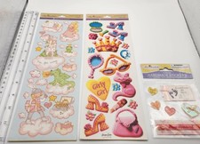 Miss Elizabeth's Girl Themed Scrapbooking Stickers Lot Acid Free Lignin Free 3D