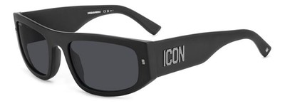 Dsquared2 Sonnenbrille ICON 0016/S 003/IR Schwarz-Matt Smoke Herren 