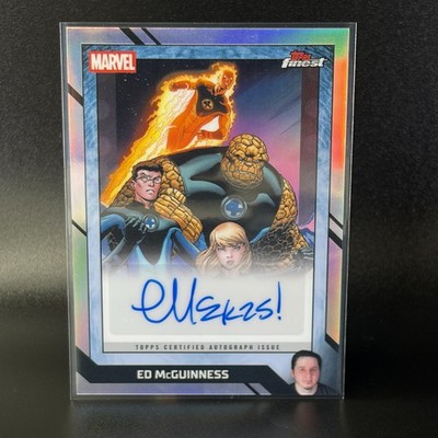 2026 Marvel Topps Finest Fantastic Four Ed McGuinness Comic Book Autograph