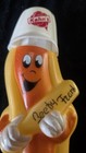 Vintage 1980s Kahn's Hot Dogs Beefy Frank Mustard Promotional Squeeze Bottle 6"  — photo 6