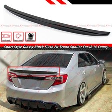 For 2012-14 Toyota Camry Le Se Xle Jdm Sport Painted Glossy Black Trunk Spoiler