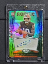 2025 Panini Certified - Rookies Signatures Quinshon Judkins Mirror Green /25 