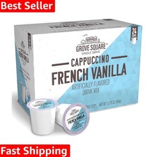24 Count Kosher French Vanilla Single Serve Cappuccino Pods - On-The-Go Treat