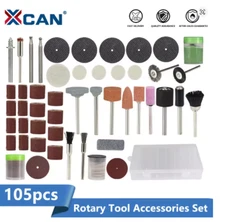 105pc XCAN Rotary Tool Accessories Set Mini Saw Blade Dremel Bits Wood Metal