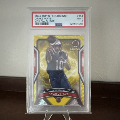Drake Maye [Yellow Surge] #164 2024 Topps Resurgence card