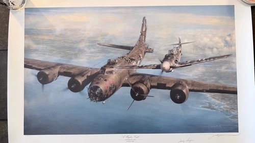 WW2 Autographed B-17 Print “A Higher Call”