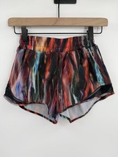 Lululemon Hotty Hot Short II *Long 4" Size 2 Chroma Fusion Multi/Black
