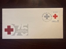 NORFOLK ISLAND FDC COUVERTURE 1989 ANNÉE CROIX ROUGE TIMBRES MÉDECINE SANTÉ