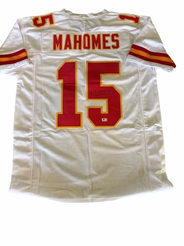 Patrick Mahomes Autographed Kansas City Chiefs Custom Football Jersey COA