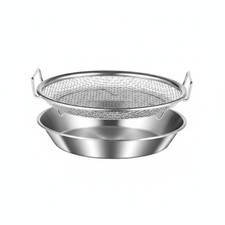 Stainless Steel Steamer Rack Multi-Functional Round Steaming Grate Stable Base
