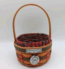 Longaberger 1997 Inaugural Basket American Flag Fabric Liner & Protector 5"