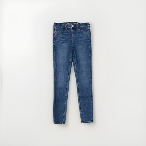 American Eagle Gr. 4 High Rise Jegging Blue Denim Next Level Stretch Jeans