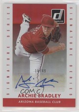 2015 Panini Donruss Signature Series Red 10/49 Archie Bradley #82 Auto qm6