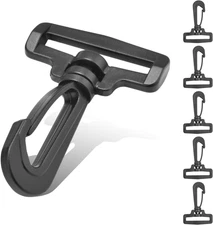 12PCS Plastic Swivel Snap Hook Clips - 1 1/2 Inch Rotary Clasp Shoulder Strap fo