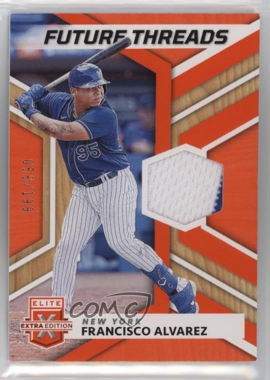 2022 Panini Elite Extra Edition Future Threads Orange /199 Francisco Alvarez 0q5