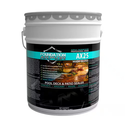 5 Gal. Siloxane Infused Solvent Based High Gloss Acrylic Concrete Sealer, Pav...