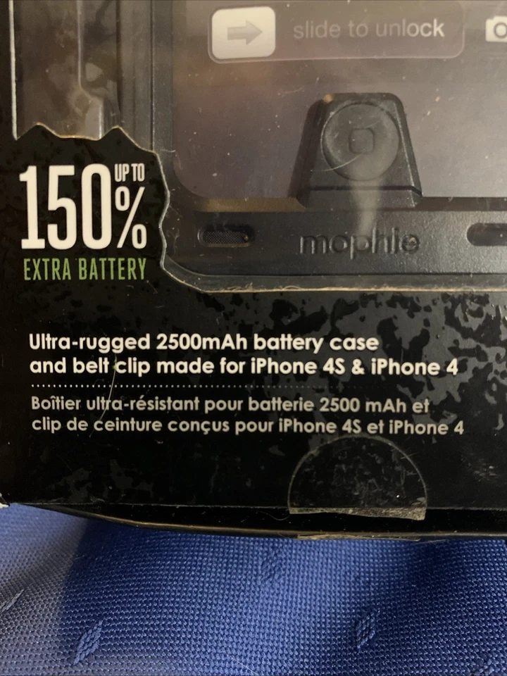 Funda Mophie Juice Pack Pro para iPhone 4 y 4s Negra, Funda Batería con Clip para Cinturón Foto 4 de 4