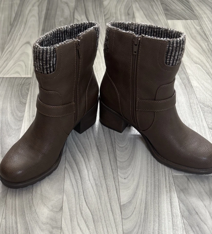 Baretraps Dover 8.5 Womens Brown Leather Belt Boots - Изображение 2 из 4