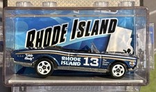 Hot Wheels 2008 Connect Cars Rhode Island '67 Pontiac GTO Blue • LOOSE •