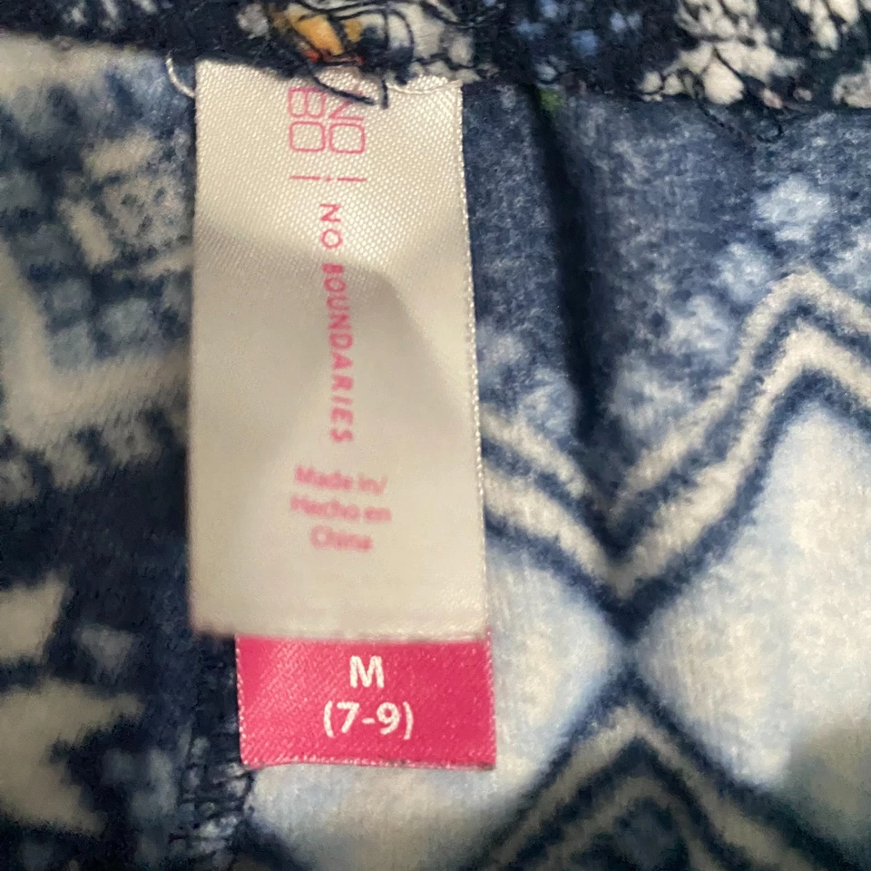 Leggings femininas No Boundaries M 7-9 lã Natal boneco de neve estampa de férias - Imagem 3 de 3