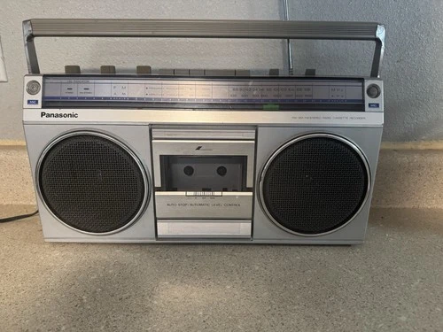 Vintage PANASONIC Boombox RX-4940 Portable Stereo FM AM Cassette Radio Works