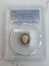2023 Gold Half Sovereign PCGS PF70 Britain King Charles III Coronation