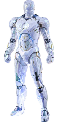 Iron Man 2 Mark IV Sub-Zero Fractal Armor MMS830D76 Hot Toys Exclusive - Photo 1/4