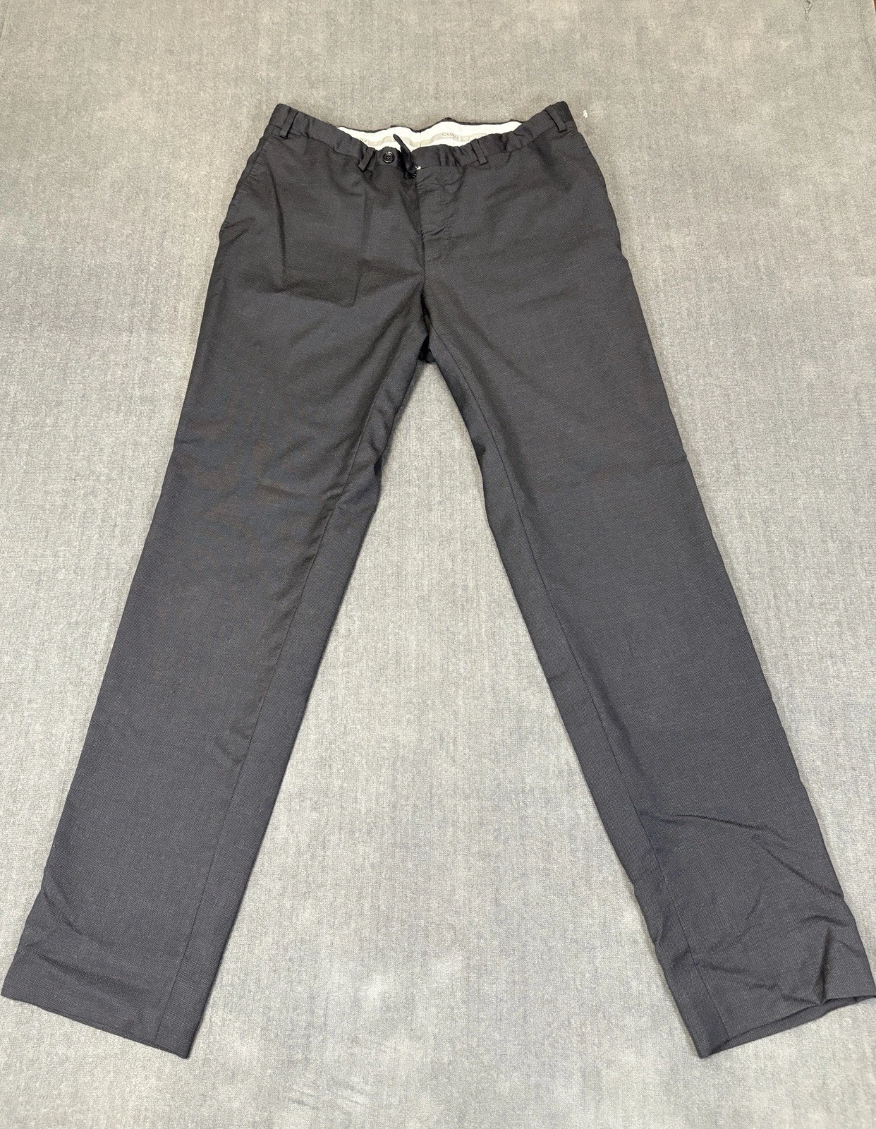 Canali Pants Adult 30x32 Black Trousers Flat Front Wool Pantalone Work Mens
Opens in a new window or