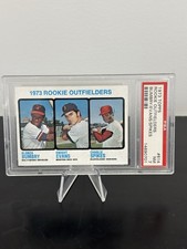 1973 Topps Al Bumbry Dwight Evans Charlie Spikes #614 PSA 7 RC Rookie