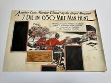 ANTIQUE PAINTING ILLUSTRATION JOSEPH L KRAEMER LISTED FAMOUS CANADIAN MAN HUNT