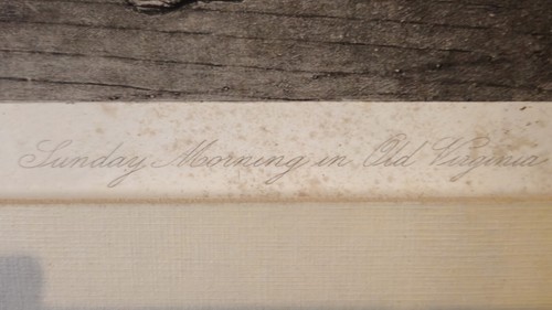 SUNDAY MORNING IN VIRGINIA BLACK AMERICANA HISTORY Photogravure 1880s G7 - Picture 4 of 5