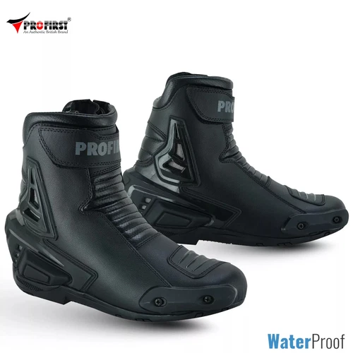 Motorcycle Sports Racing Boots CE Motorbike Leather Adventure Short Ankle Shoes