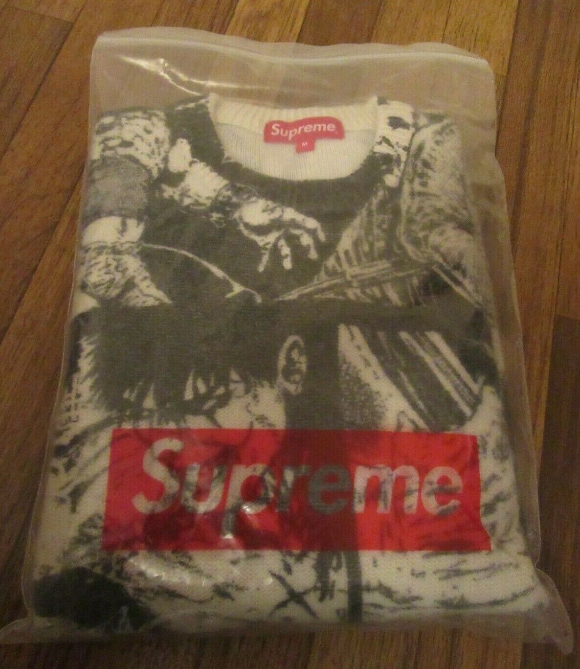 Supreme The Crow Sweater Size Medium White FW21 Supreme New York Brand New 2021