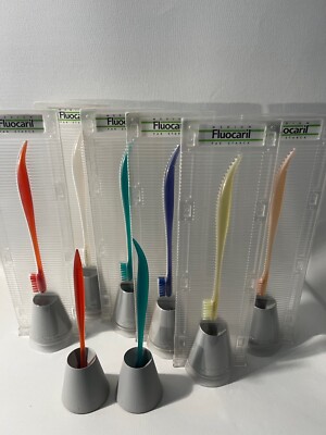 Vintage Philippe Starck Fluocaril toothbrush 1989 Design Classic All colors