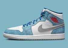 Jordan 1 Mid French Blue Fire Red | DN3706-401 | EU 47 | OVP | NEU