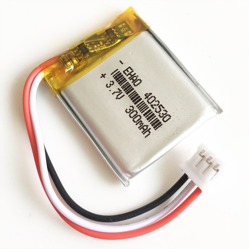 3.7v 300mAh Lipo Rechargeable battery 402530 JST 3pin PH 2.0mm Plug Power Supply - Picture 3 of 10