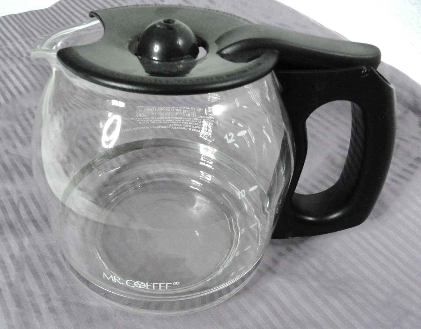 12-Cup Replacement Carafe for Mr. Coffee Models SK12/SK13/EHX23 Black Never Used
