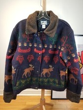 VINTAGE PENDLETON WESTERN WOOL BLANCKET JACKET SZ WOMEN'S MEDIUM
