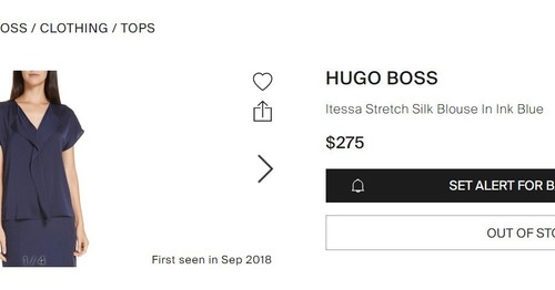 Boss Hugo Boss Intessa Flattertop 275 $ Tintenblau Gr. 10 Seidenmischung Stretch X13 - Bild 8 von 14