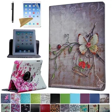 For iPad 7th Gen 6h 5th 2 3 4 Air Mini 10.2 10.5 Rotating Smart Case Cover Stand