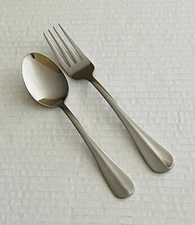 Pfaltzgraff Everyday Stainless Legacy Teaspoon and Salad Fork Glossy 