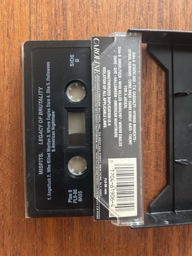 The Misfits -Legacy Of Brutality Cassette, Vintage, 80s, Punk, Goth - Picture 2 of 4