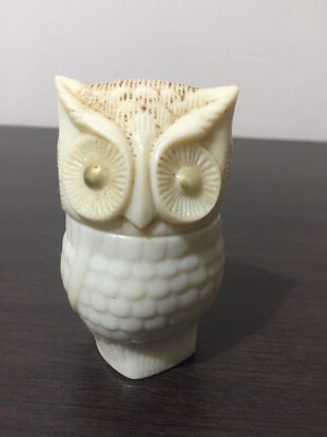 vintage avon after shave perfume bottle white glass owl bottle