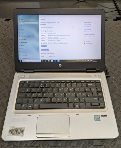 HP 14" Probook 640 G3 (256GB SSD, Intel Core i5-7200U 2.50GHz, 8GB RAM)