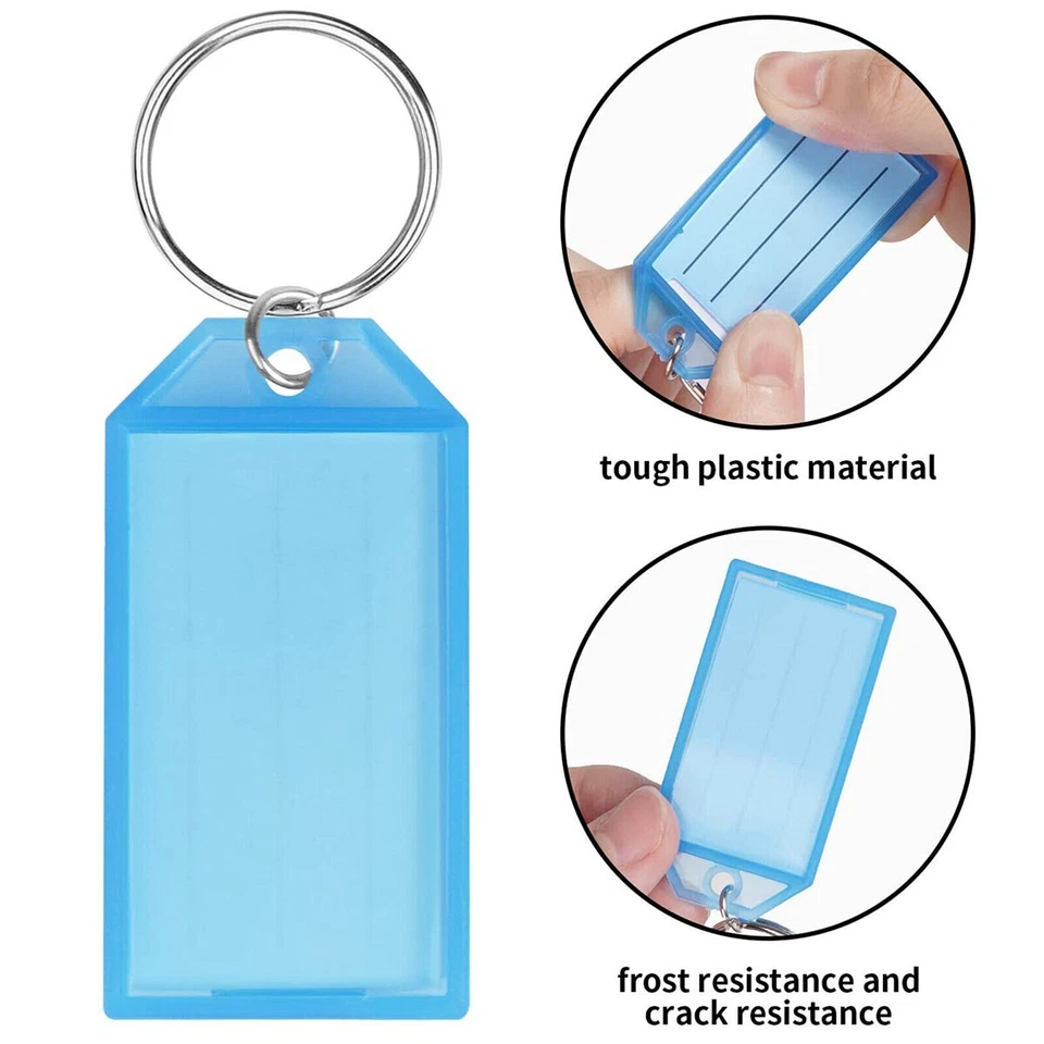 Etiquetas clasificadas para llavero de plástico colorido surtidas de 1-100 piezas Foto 3 de 4