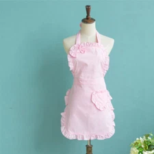 Lovely Heart Bowknot Princess Apron Nail Salon Anti Fouling Work Clothes Kitchen