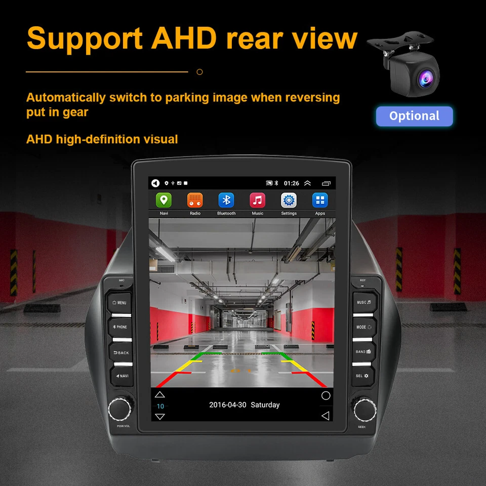 4+64G Für Hyundai ix35 Tucson 2009-2015 Carplay Autoradio Android 13 GPS Navi BT - Bild 4 von 4