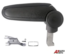 Fit For Audi A4 B6 / B7 2002 - 2008 Black Pu Leather Arm Rest Center Console